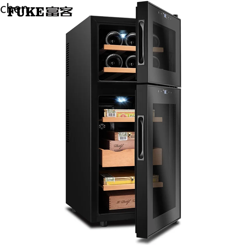 LXC Intelligent Temperature Control Moisturizing Double Temperature Zone Cigar Moisturizing Cabinet Red Wine Cabinet Tea Cabinet