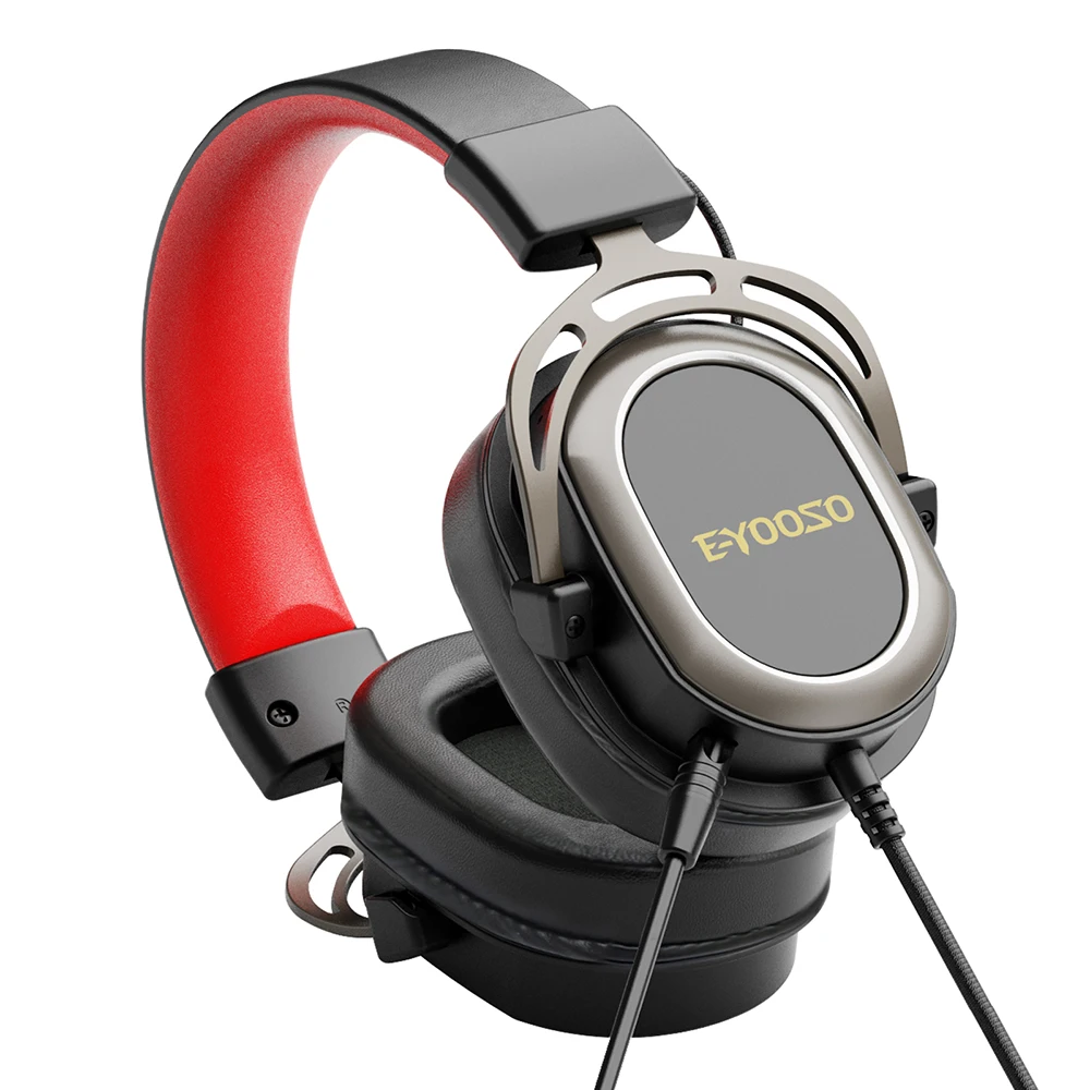 E-YOOSO H2722D Gaming Headphone,3.5mm Surround Sound Headset Earphones Microphone for Computer PC Laptop PS4 Switch Xbox-one
