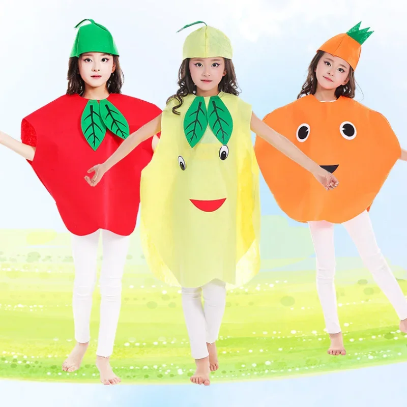 June 1 Children's Day Fruit And Vegetable Costume Pineapple Grape Apple Strawberry Corn Family Dance Performance Costume view 5