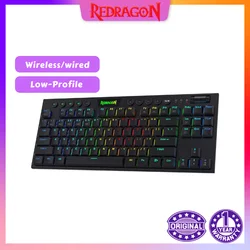 Redragon K621 Horus TKL Wireless RGB  Low Profile Mechanical Keyboard Wired 80% Ultra-Thin Bluetooth Red/Brown/Blue Switches