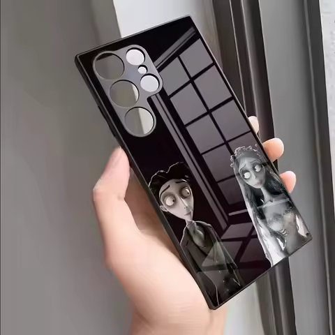 Corpse Bride Cartoon Phone Case For Samsung S24 Ultra S23 S22 S20 Fe S21 Plus Galaxy A54 A34 A24 A53 M54 Note 20 Glass Cover