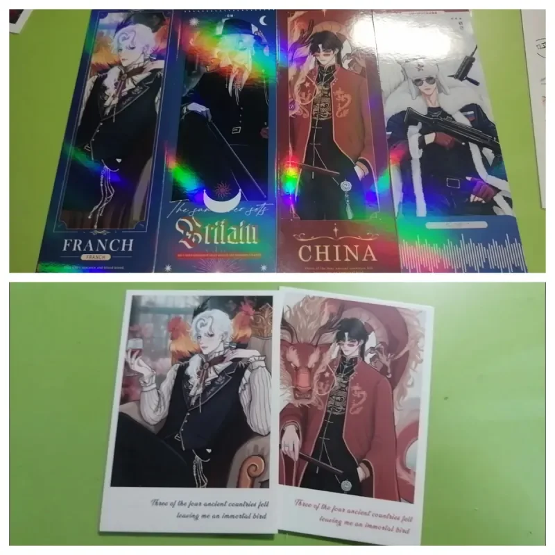 Countryhumans Cards Country Humans Key Chain Laser Ticket Photocard Acrylic Stand Pin Badge Postcard Bookmark Photocard Set view 3