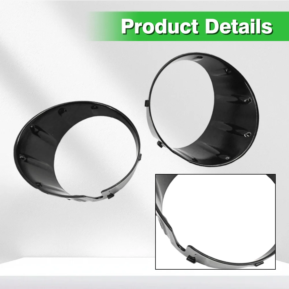 2Pcs Chrome/Black Front Fog Light Cover Fog Light Trim Ring For Mini Cooper R56 R55 R57 51117248791 51117248792 Car Accessories