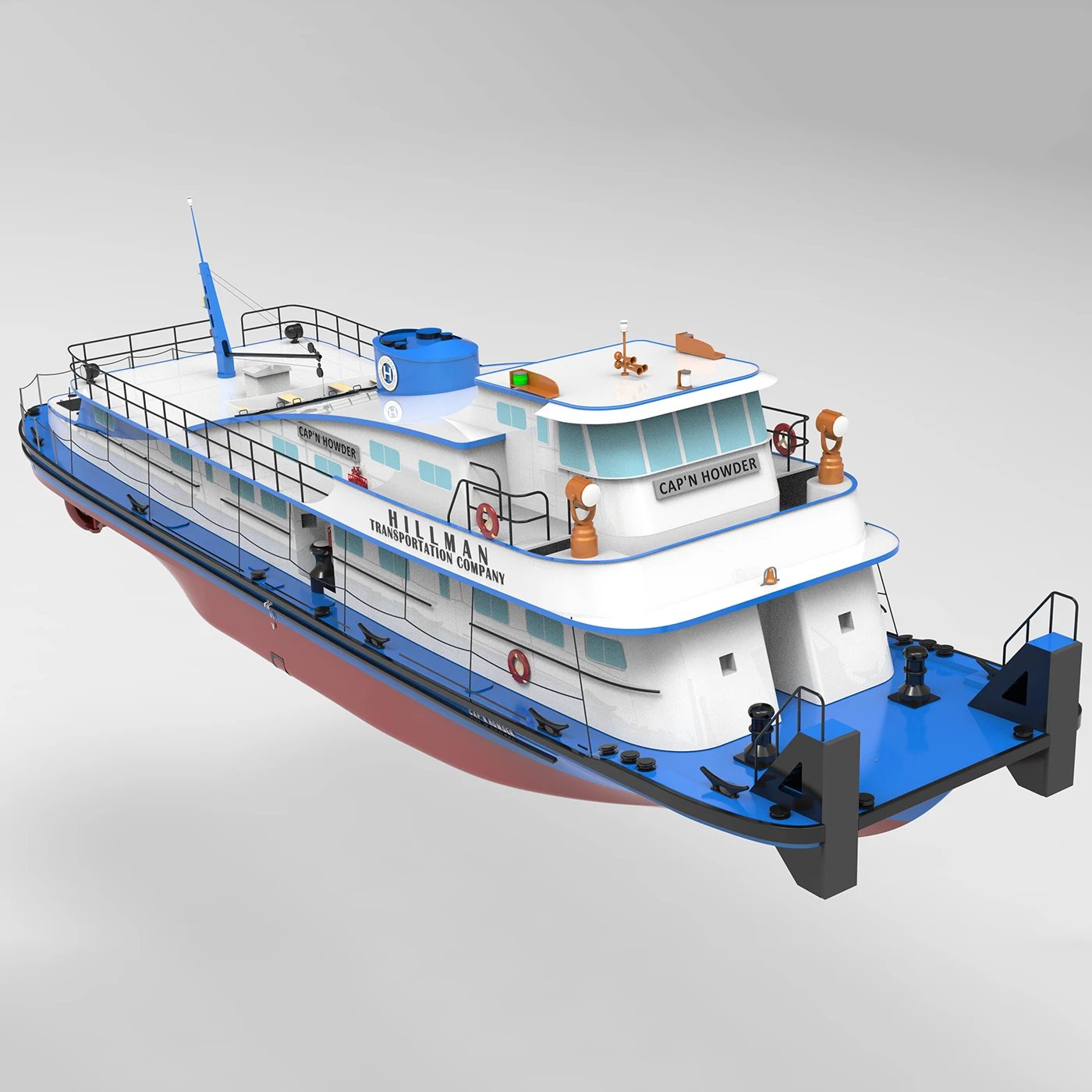 120 سنتيمتر RC السفن المزدوج موتور محاكاة هيلمان التحكم عن بعد Tugboat ثلاثية الأبعاد الطباعة مصبوب RC Schiffe أطقم منمذجة السفينة لعبة الصبي هدية