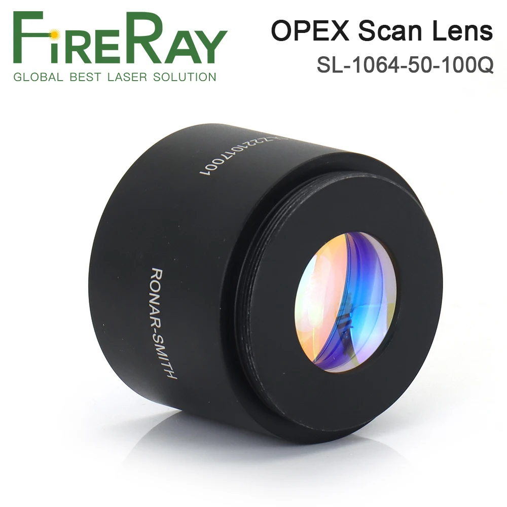 OPEX Quartz / Ordinary Fiber Laser F-theta Scan Lens F100 50x50mm M55 for 1064nm YAG Optical Fiber Laser Marking Machine Parts