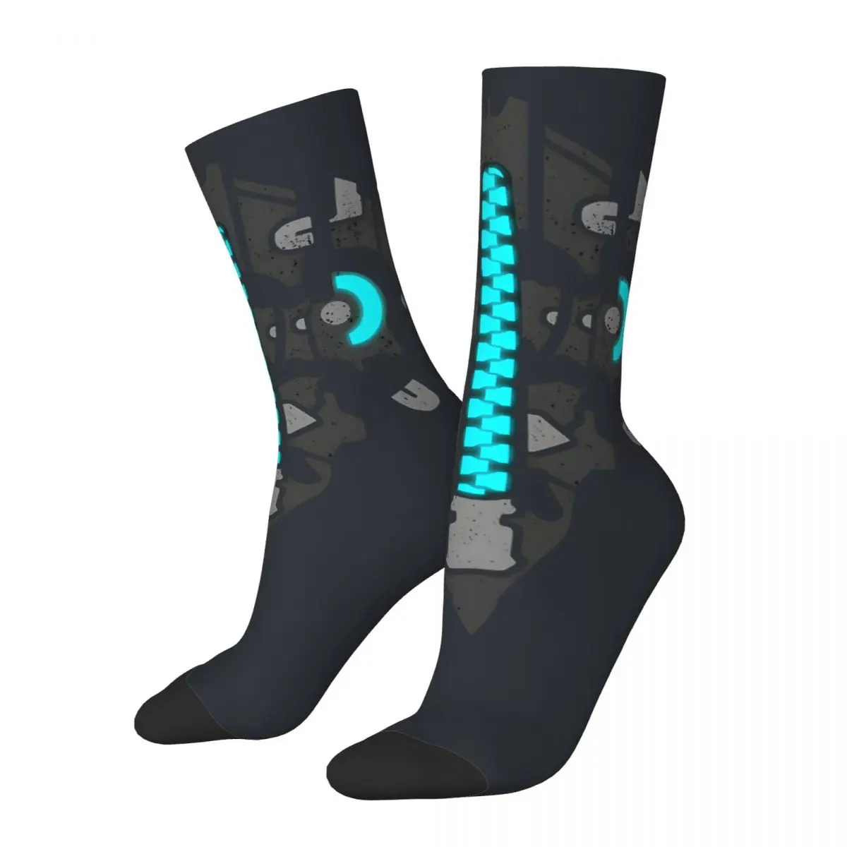 Retro RIG Men's compression Socks Unisex Dead Space Street Style Pattern Printed Novelty Crew Sock