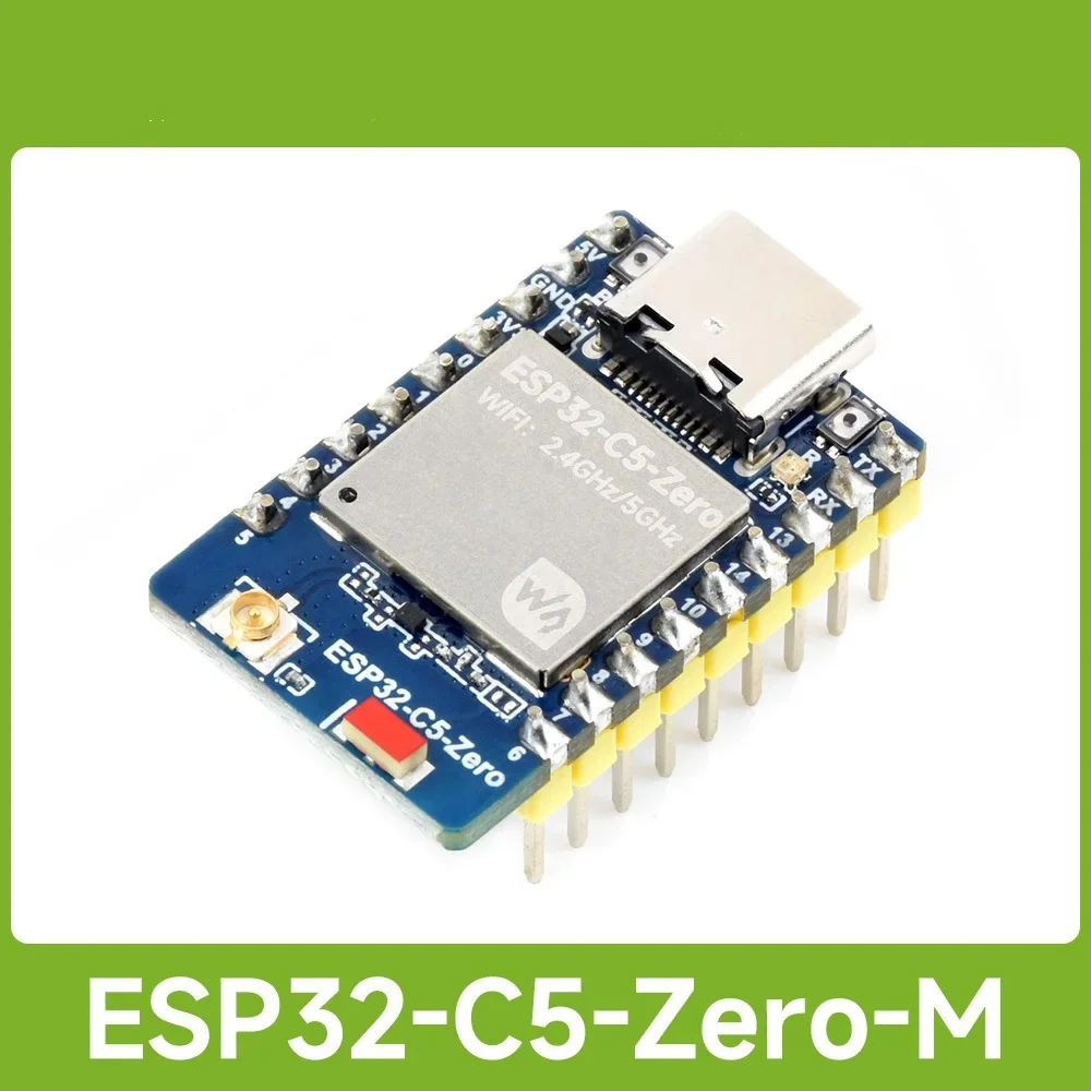 Waveshare ESP32-C5 Mini Development Board, Equipped With 32-bit RISC-V Processor, 2.4GHz/5GHz Dual-band Wi-Fi 6 And Bluetooth 5