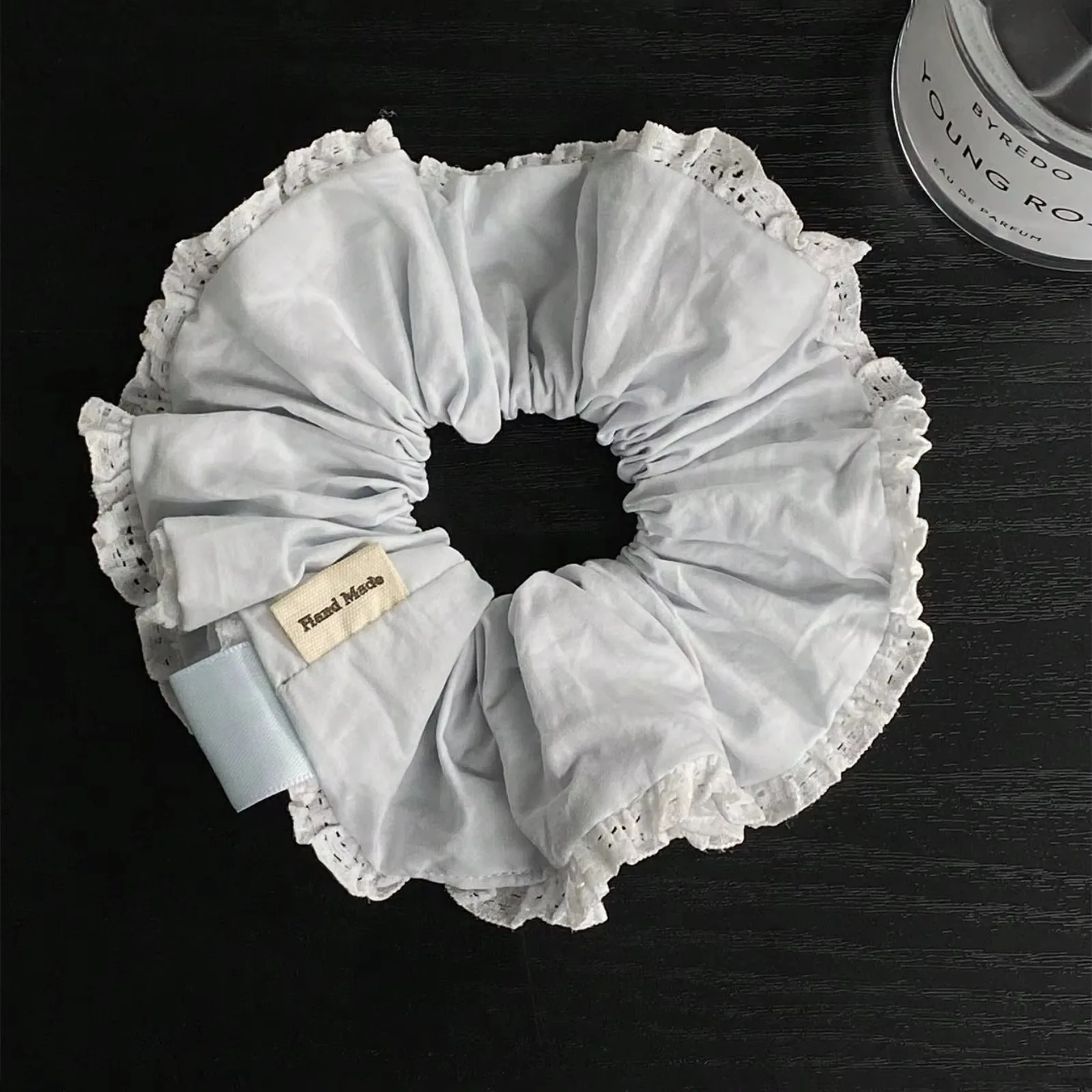 1 Stück elegantes, weiches, hellblaues Haarband für Damen, im koreanischen Minimalismus-Stil, vielseitig einsetzbar, modisch und süß, als Haarband oder Schal, für den täglichen Gebrauch. – Detail 1