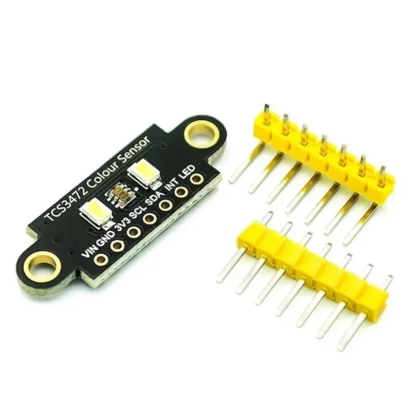 N36R-2X TCS34725 Color Sensor TCS3472 RGB Sensor Recognition Module RGB Development Board IIC For Arduino STM32,Double Hole