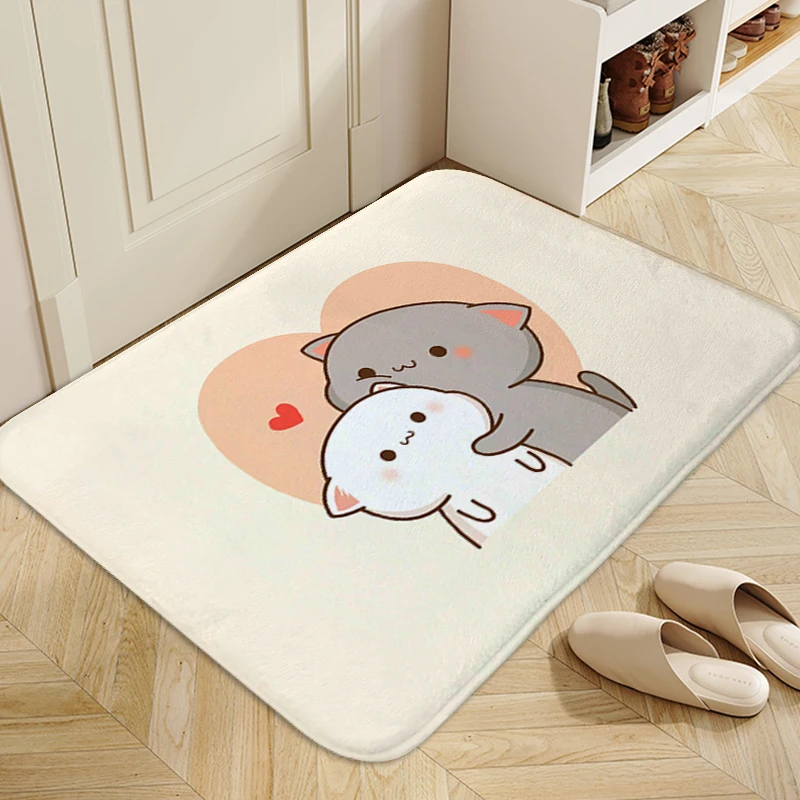 Funny Doormat A-Mochi Cats Entrance Door Bedroom Carpet for Home Entrance Bathmat Modern Home Decoration Carpet Living Room Rug