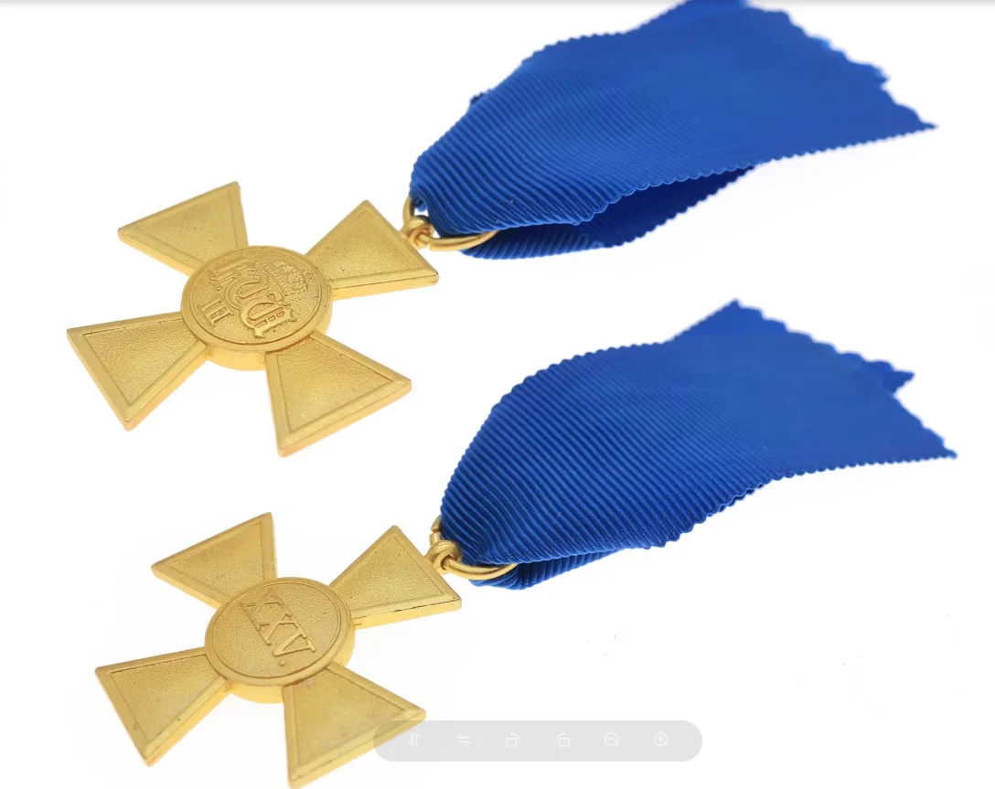 1pcs Replica WWI German Prussian 25 Years of Loyal Service Medal Reproduction