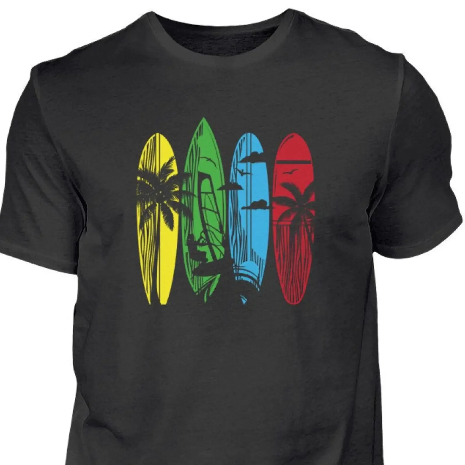 Windsurfer T Shirt Windsurfing Palm Retro Sailing Surfer Idea Vintage Kitesurfer Cotton vintage Washed Slightly fashion