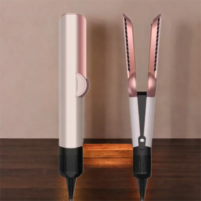 مكواة فرد الهواء البارد/الساخن 2IN1 مع شاشة LCD مكواة فرد الشعر ومجفف الشعر وأيونات تصفيف الشعر ومكواة فرد الشعر