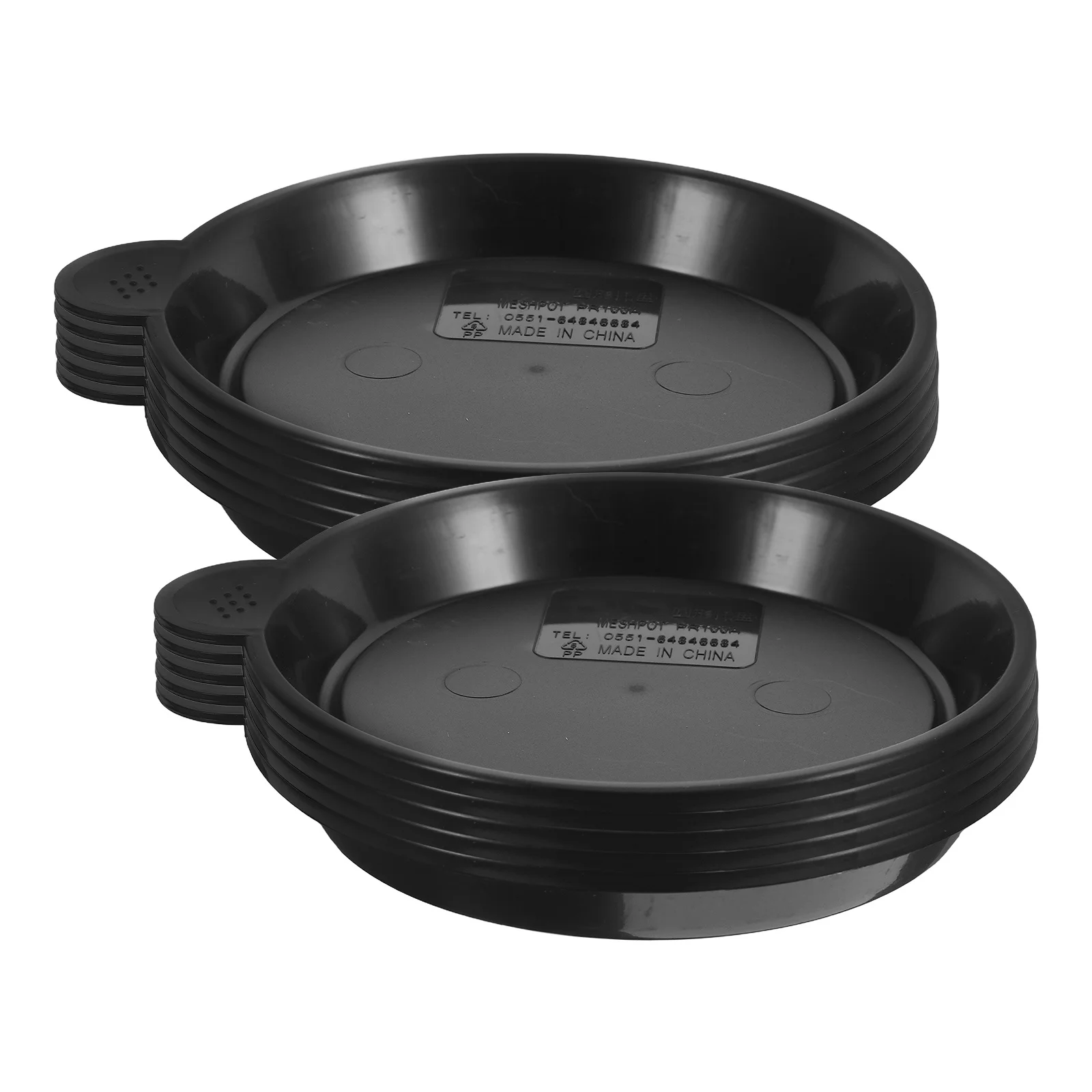 

10Pcs Plastic Plant Pots Tray Red Round Drip Saucer 8.2cm Diameter for Small Flowerpot Garden Balcony Succulent