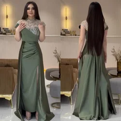 Customized Jersey Pleat  Quinceanera Sheath High Collar Bespoke Occasion Gown Midi Dresses Classic Exquisite Modern Style Pastro