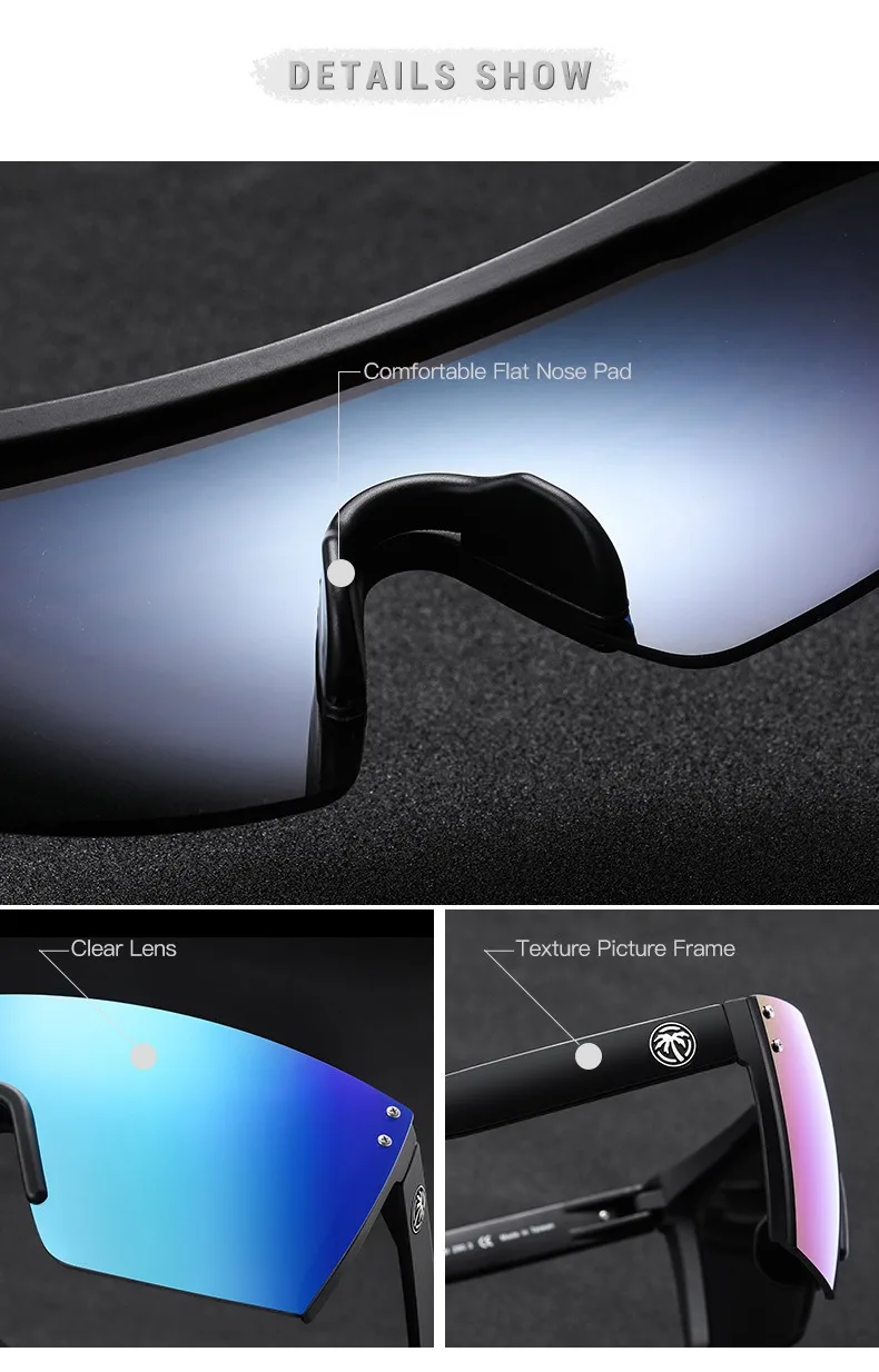 Fashionglasses Amazon Cross border ร้อนขายแว่นตาขี่จักรยานคุณภาพสูง True ฟิล์มกีฬากลางแจ้งแว่นตากันแดดคลื่นความร้อน HW01