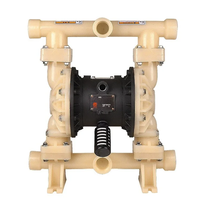Fluoroplastic pneumatic diaphragm pump QBY3-FTFF acid and alkali corrosion resistant pump