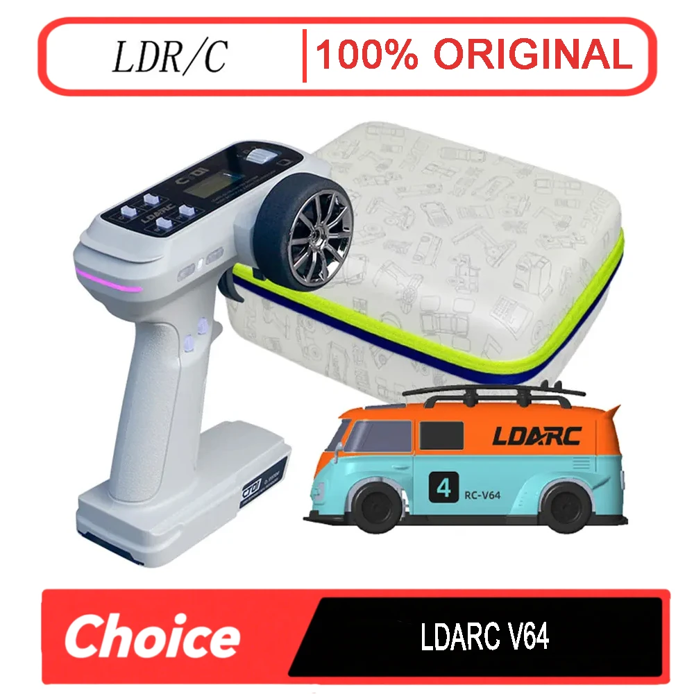 

LDARC V64 1/64 Mini RC Simulated Bus - 2.4GHz, RTR, Tabletop Electric Model (Toys for Adults & Kids)