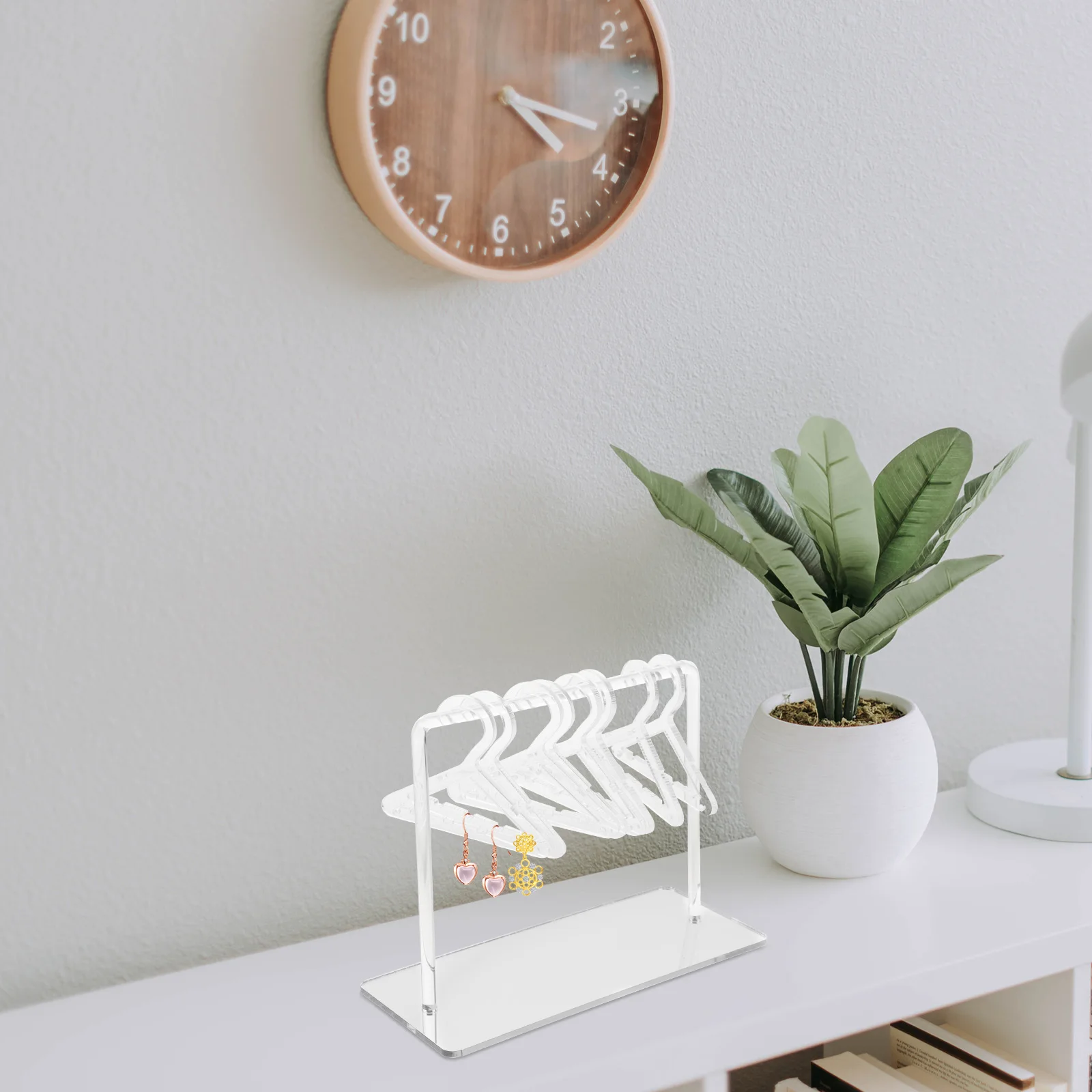 

Holder Jewelry Stand Hanger Display Organizer Rack Acrylic Earring Holder Earring Organizer Multi Purpose Compact Size