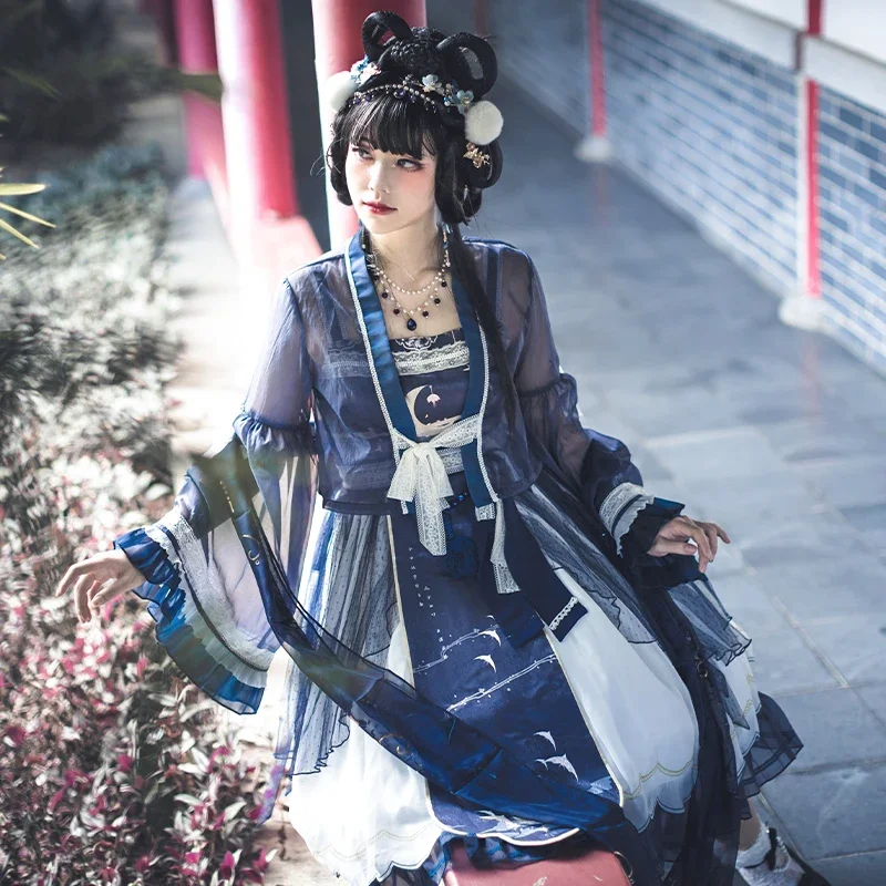 Nightingales ~ Vestido lolita estilo Hanfu vintage de OCELOT