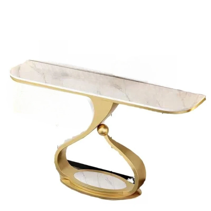 

Современный светлый роскошный прямоугольный каменный стол на крыльце, простая художественная настенная полка для коридора