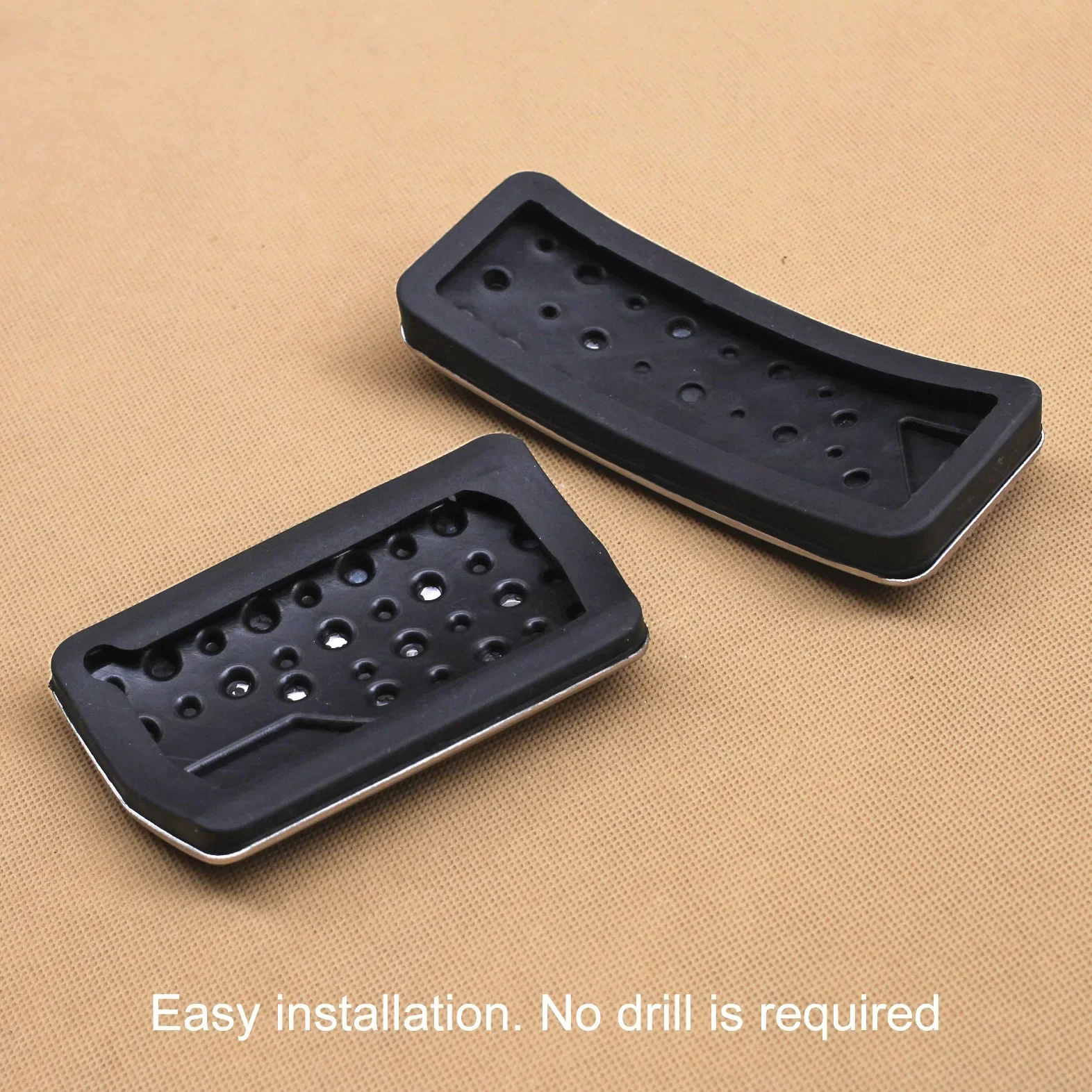 Stainless Steel Brake Gas Pedal Pad Cover Kit For 2011-2021 Jeep Grand Cherokee / 2011-2024 Dodge Durango