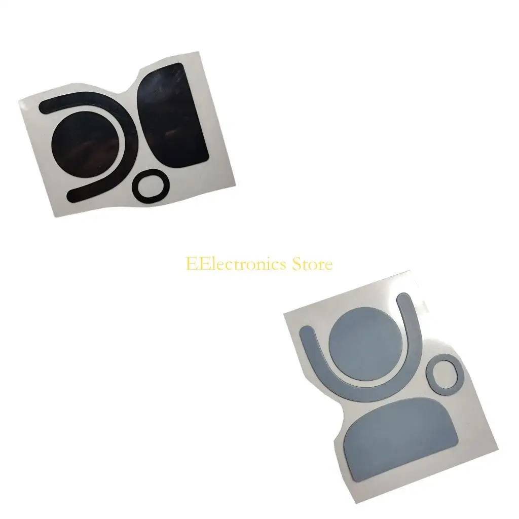 B03C Gray Mouse Feet Set for GPROX Superlight 2 Mouse, Replacement Bottom Feet for Worn Mouse Base Areas, 1 Set for Daily Desk