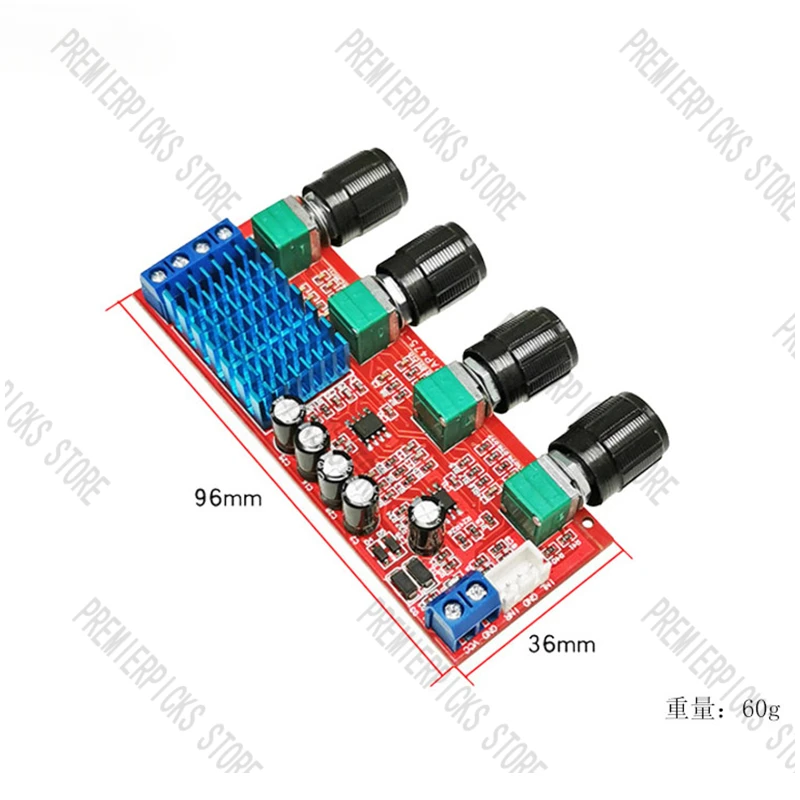 Digital Power Amplifier Board TPA3116D2 Audio High Tone Operation 12-24V