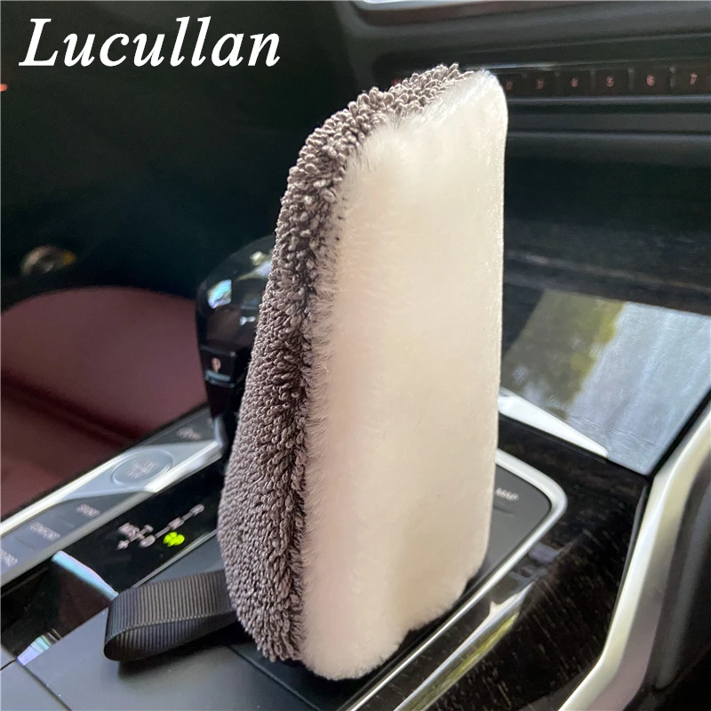 Lucullan-manopla de limpieza Interior de doble cara, paño ergonómico para fregar y fregar, 2 uds.