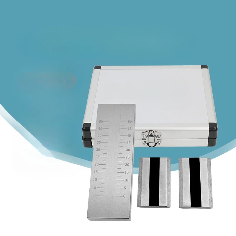 Stainless Steel Scraper Fineness Meter With Box Single Groove Fineness Plate Fineness Gauge 0-25/50/100/150um