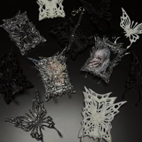 Transparent Magnetic Butterfly Photoelectric Frame POP Electroplate Plasitic Frame Photo Binder Idol Photocard Holder Photo Card