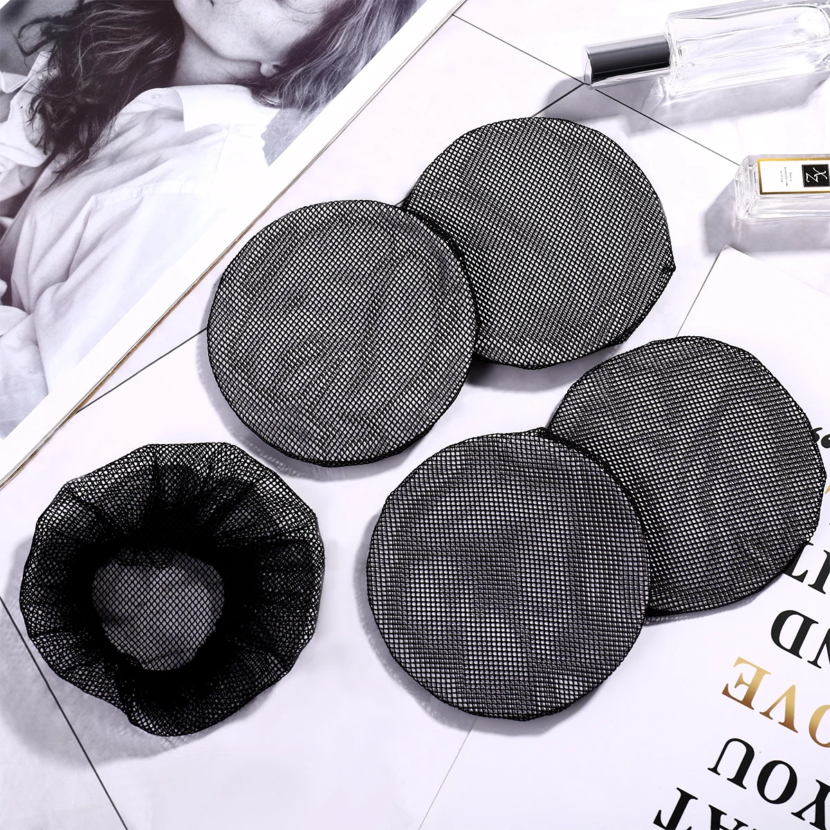 

2pcs Ballet Hairnets Reusable Women Girls Hair Accessories Dance Bun Net Cover Lightweight Breathable for Wedding