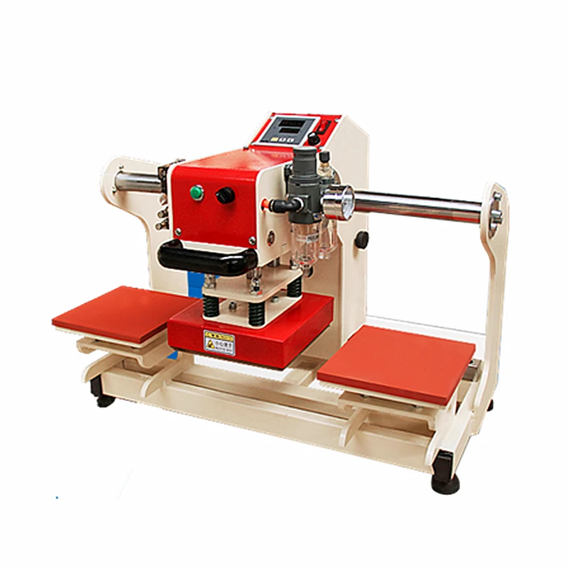 Double-position Sublimation Label Heat Press Machine Pneumatic Automatic Continuous for DIY T Shirt Phone Pillow Cover Printer