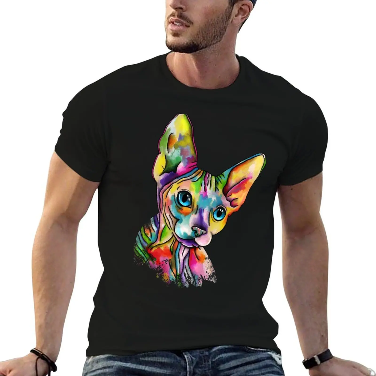 

Sphynx T-Shirt man t shirt graphic anime tshirt T-Shirt