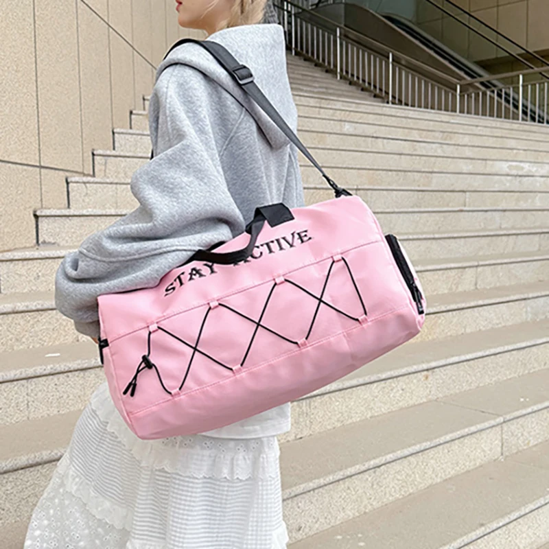 Sports Fitness Bag Dry Wet Separation Yoga Handbag Large Capacity Short Trip Pack Training Duffel Waterproof Storage Bags