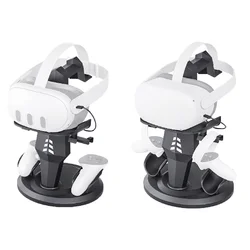 VR Glasses Charging Station Storable Gamepad VR Device Accessories Desktop Display Stand For Quest2/Quest3