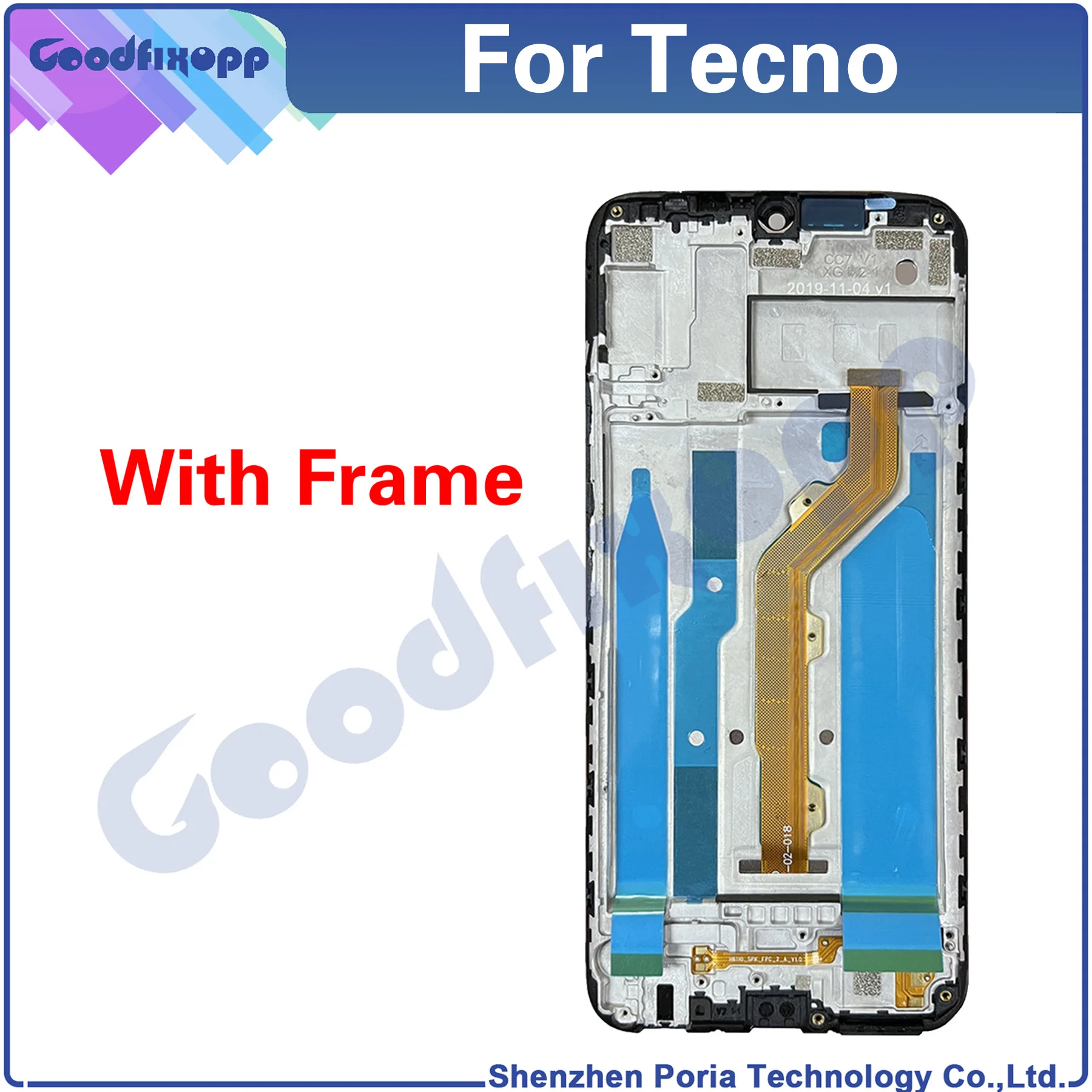 For Tecno Camon 12 CC7 CC7S LCD Display Touch Screen Digitizer Assembly For Camon12 Replacement