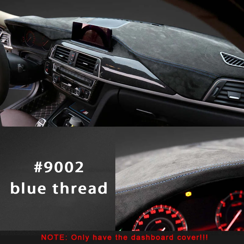 

Cuatom Car Dashboard Cover in Alcantara for BMW 320 2019-2020 X5 2018 Mat Shade Cushion Pad Carpets Interior Accessories Styling