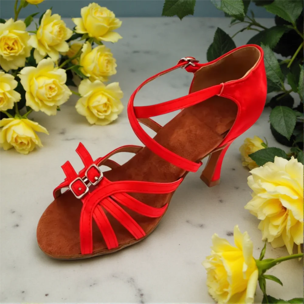 evk-women's-red-satin-latin-dance-shoes-cross-ankle-strap-peep-toe-soft-sole-salsa-chacha-tango-ballroom-dance-training-footwear