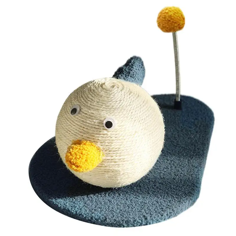 Cat Scratcher Toy Sisal Kitten Scratcher Board Stable And Safe Duck-Shaped Design Scratcher Toy With For Home Pet Comfort