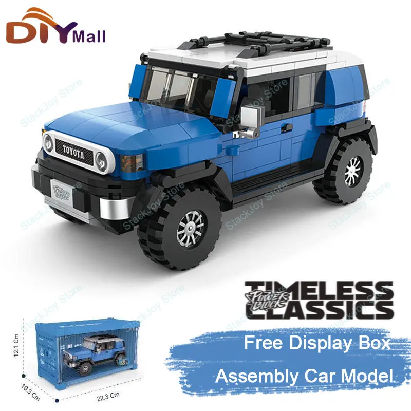 

622PCS FJ40 Off Road Vehicle Building Blocks Retro Car Model Bricks Set With Display Box Desktop Ornaments Kid Assembly Toy Gift