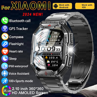 2025 New For Xiaomi Military Smart Watch Men IP68 Waterproof Outdoor Sports 24H Heart Rate 2.10-inch Fitness Tracker Smartwatche