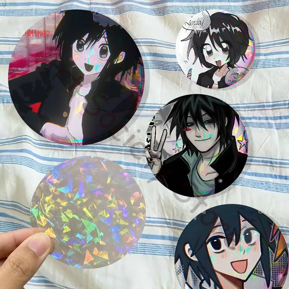Satoru Tsukada R-Randal Badges Creative Tinplate Button Pins Brooch Creative Quotes Badge Clothes Backpack Jewelry Gift Fan