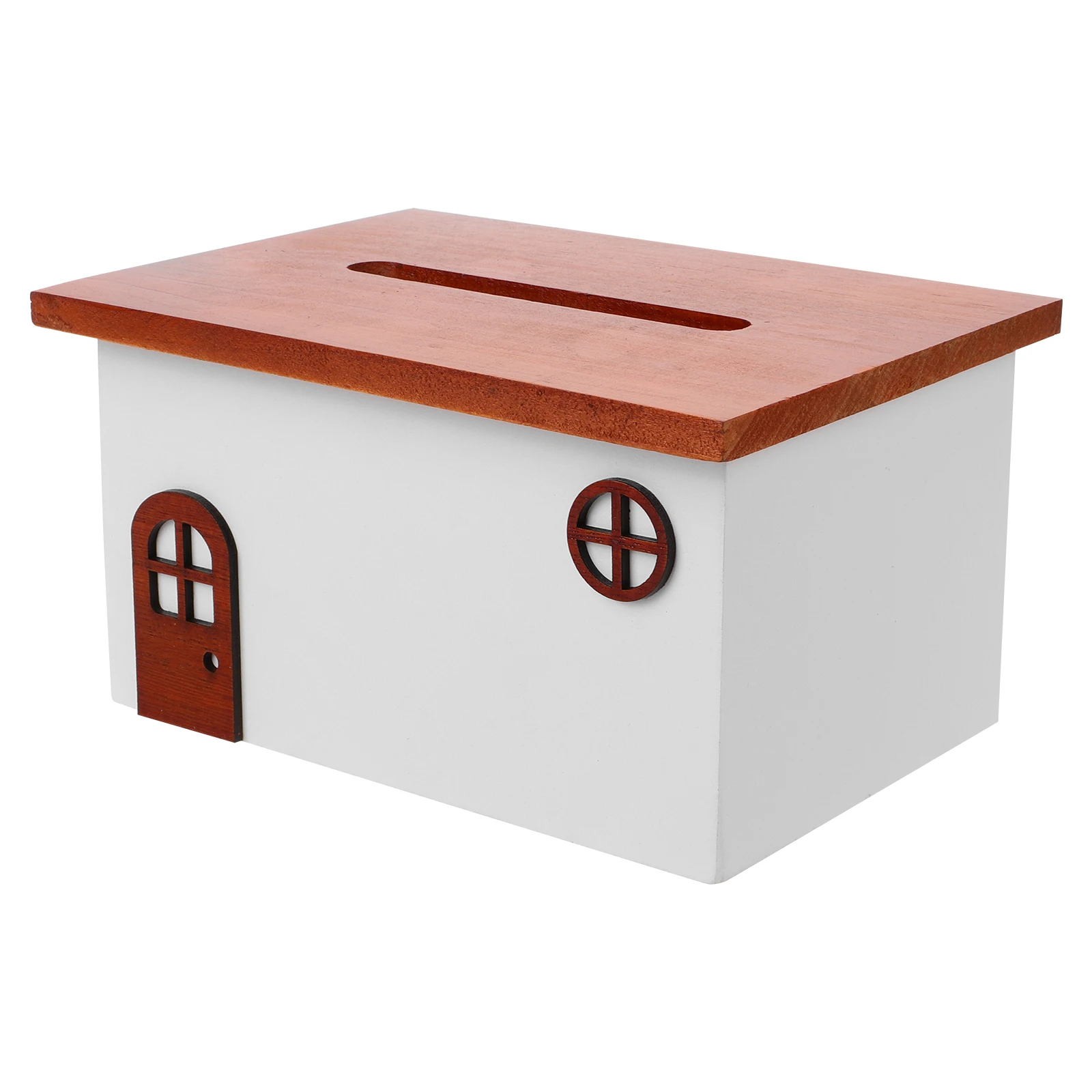 

Tissue Storage Box for Rectangle Rustic Rectangular Living Home Decor Desktop Organizer Cover Indoor Child