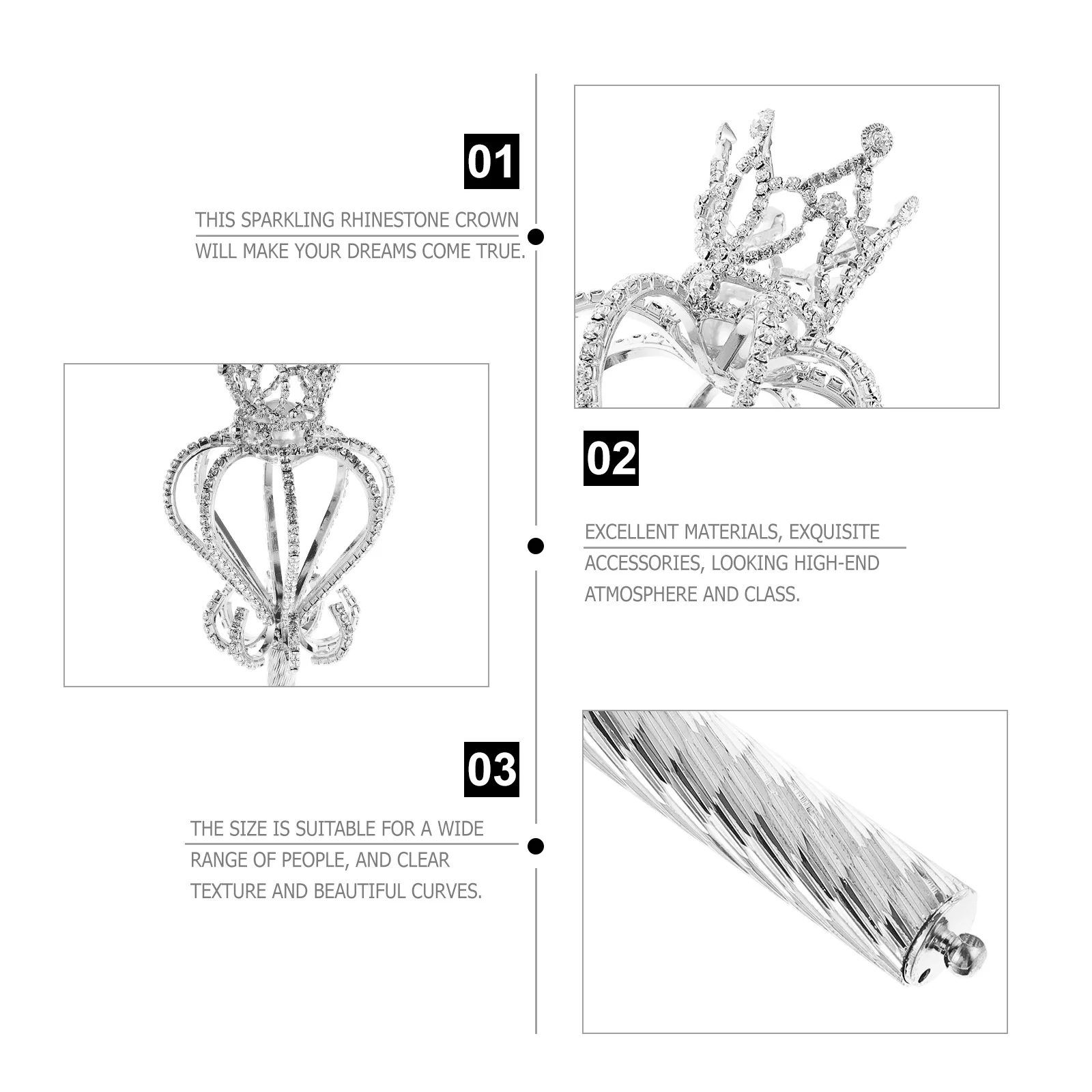 أزياء الجنية تاج العصا زي عصا المشي الزخرفية حزب عصا الصولجان للأطفال البالغين هالوين الزفاف تأثيري الصولجان