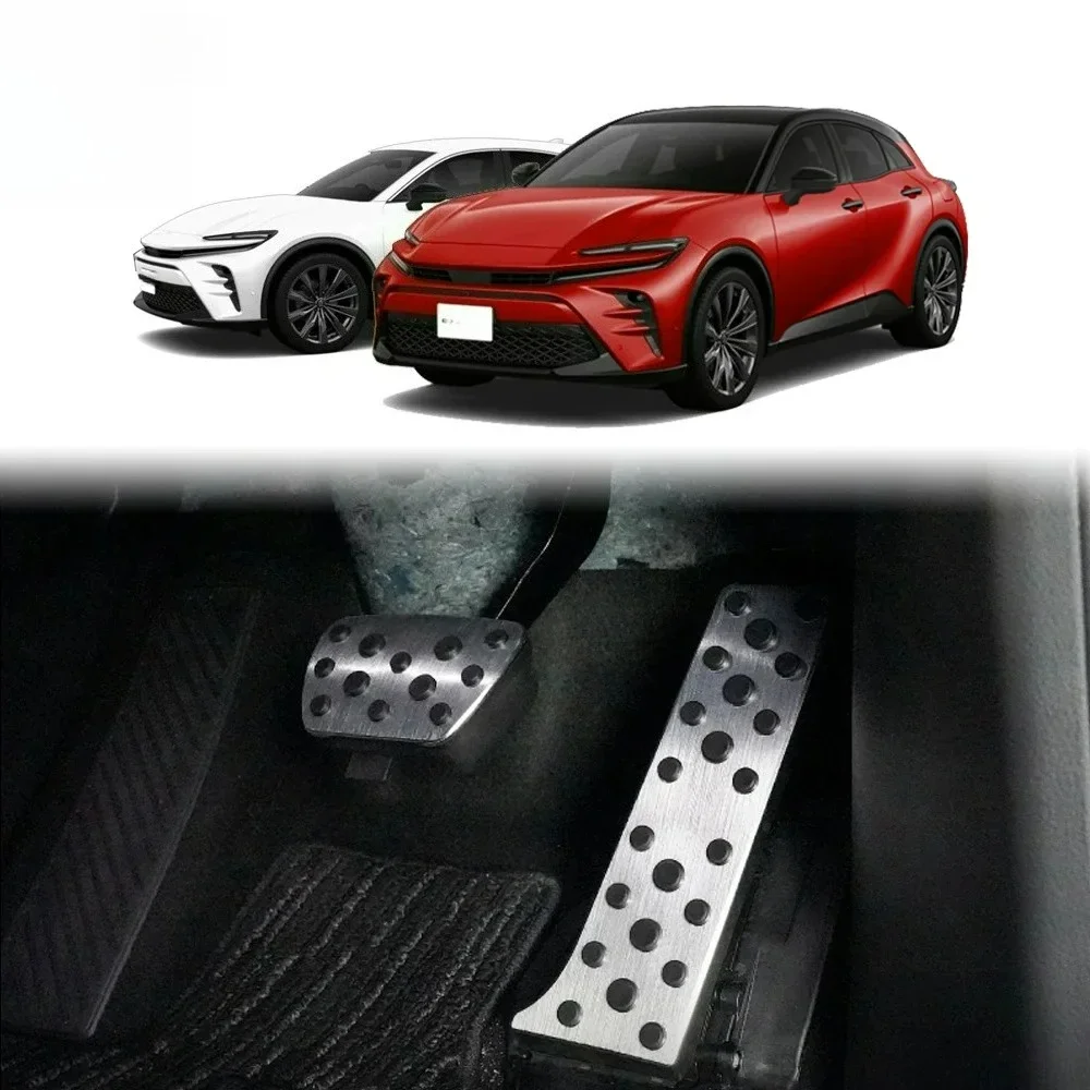 Car Modified Pedal Cover For Toyota Crown Sport 2023 2024 Gas Footrest Refitting Pad Cover Interior Decorative Accessory