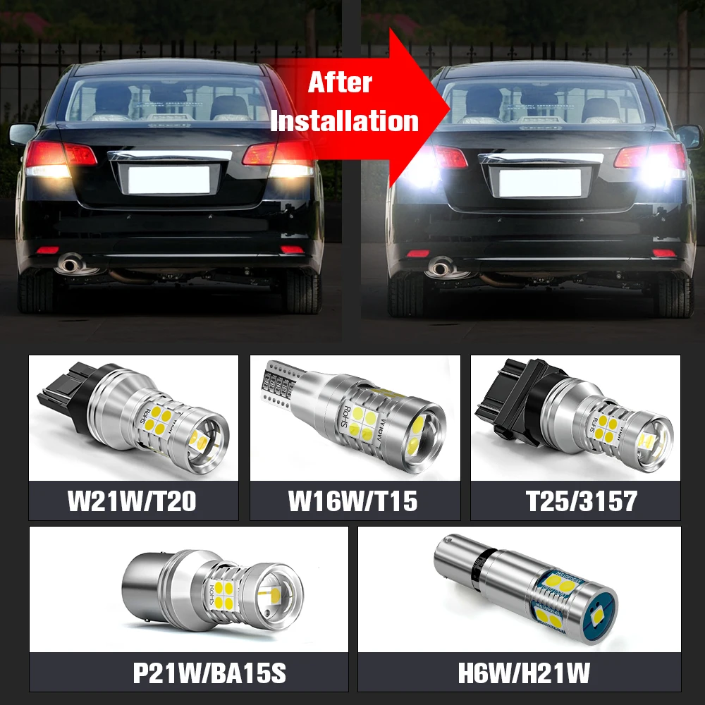 2pcs LED Reverse Light For Lexus NX200T NX300H 2015 2016 2017 2018 Accessories Canbus Lamp