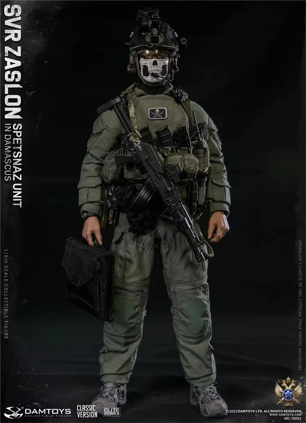 DAMTOYS-Soldado da Força Armada Russa Uniforme Militar Masculino, Casaco SPETSNAZ Soldado, Calças, Luva, Medalhas, Fit 12 "Action Figure, Brinquedos DIY, 78093