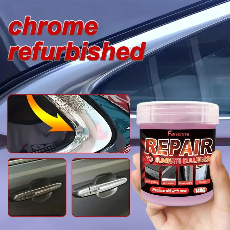 

НОВАЯ автомобильная хромированная ремонтная паста — полировка металла и удаление ржавчины для окон, дверей и знаков