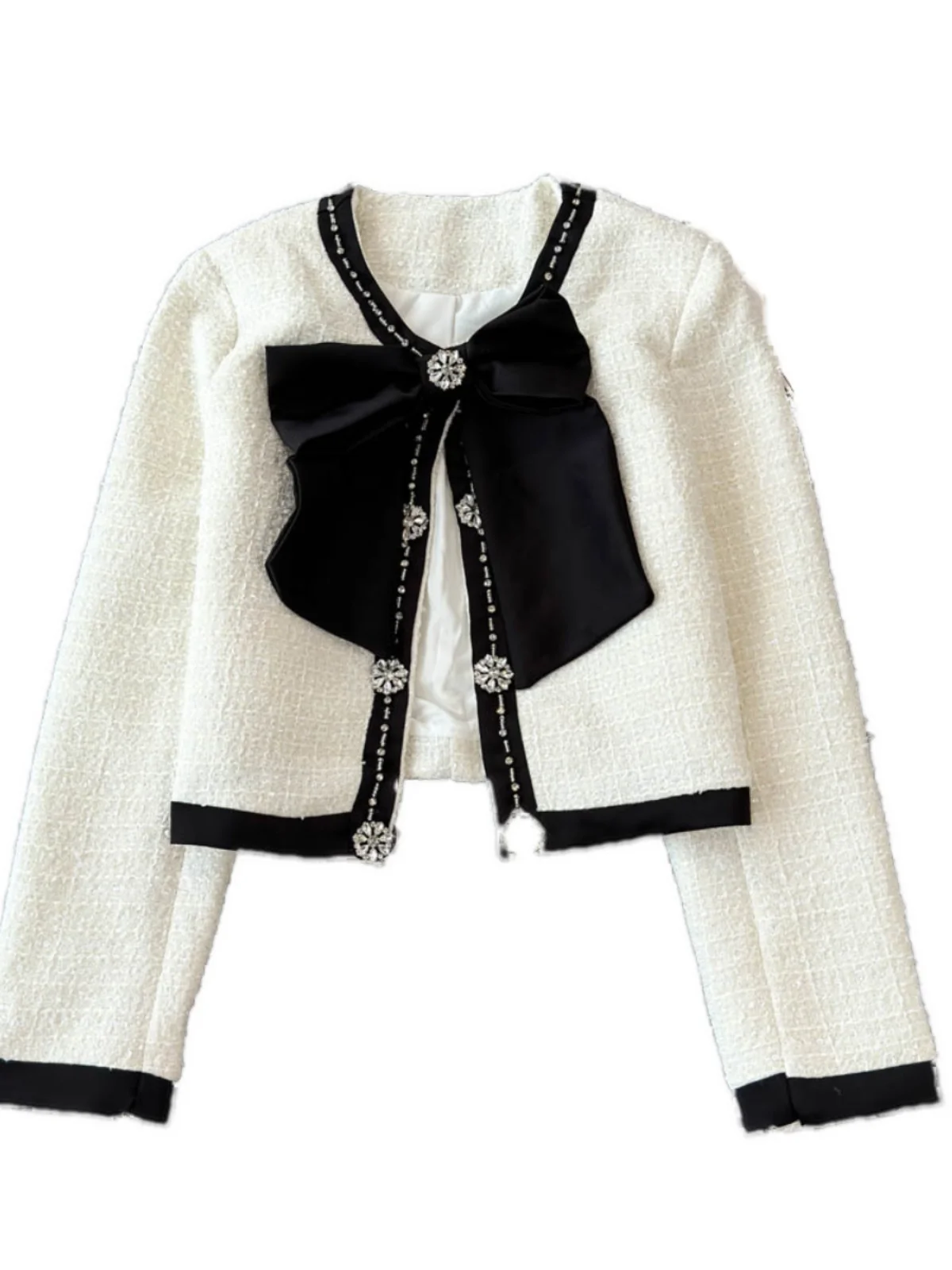 

Ele ort Quilted Jaet Autumn Winter Slim Fit Knot Slimming Top Women's Faion Outerwear Commute Sle